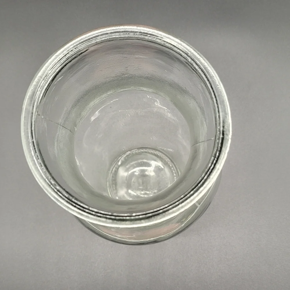 Clear Pressed Glass Home Decor Vase​​​